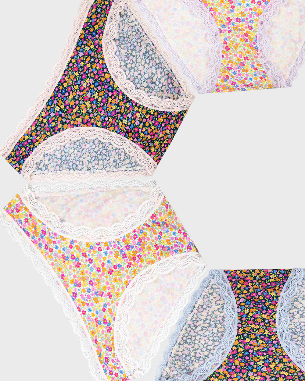 Floral Ditsy Knicker Pack - Size Large