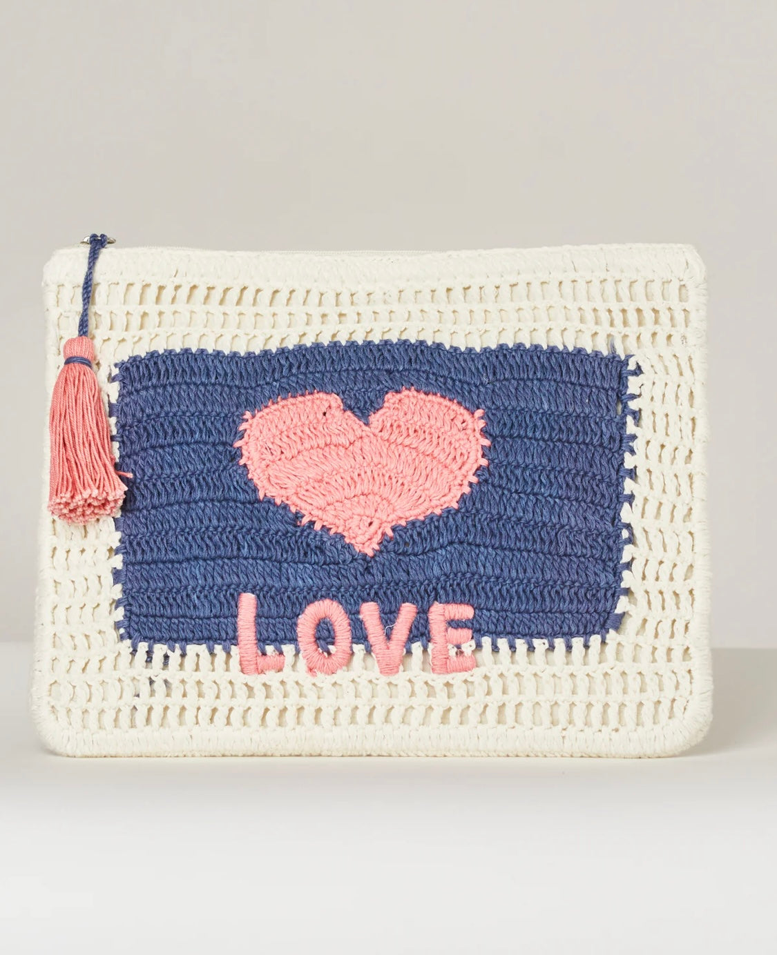 Neve Crochet Pouch - Love