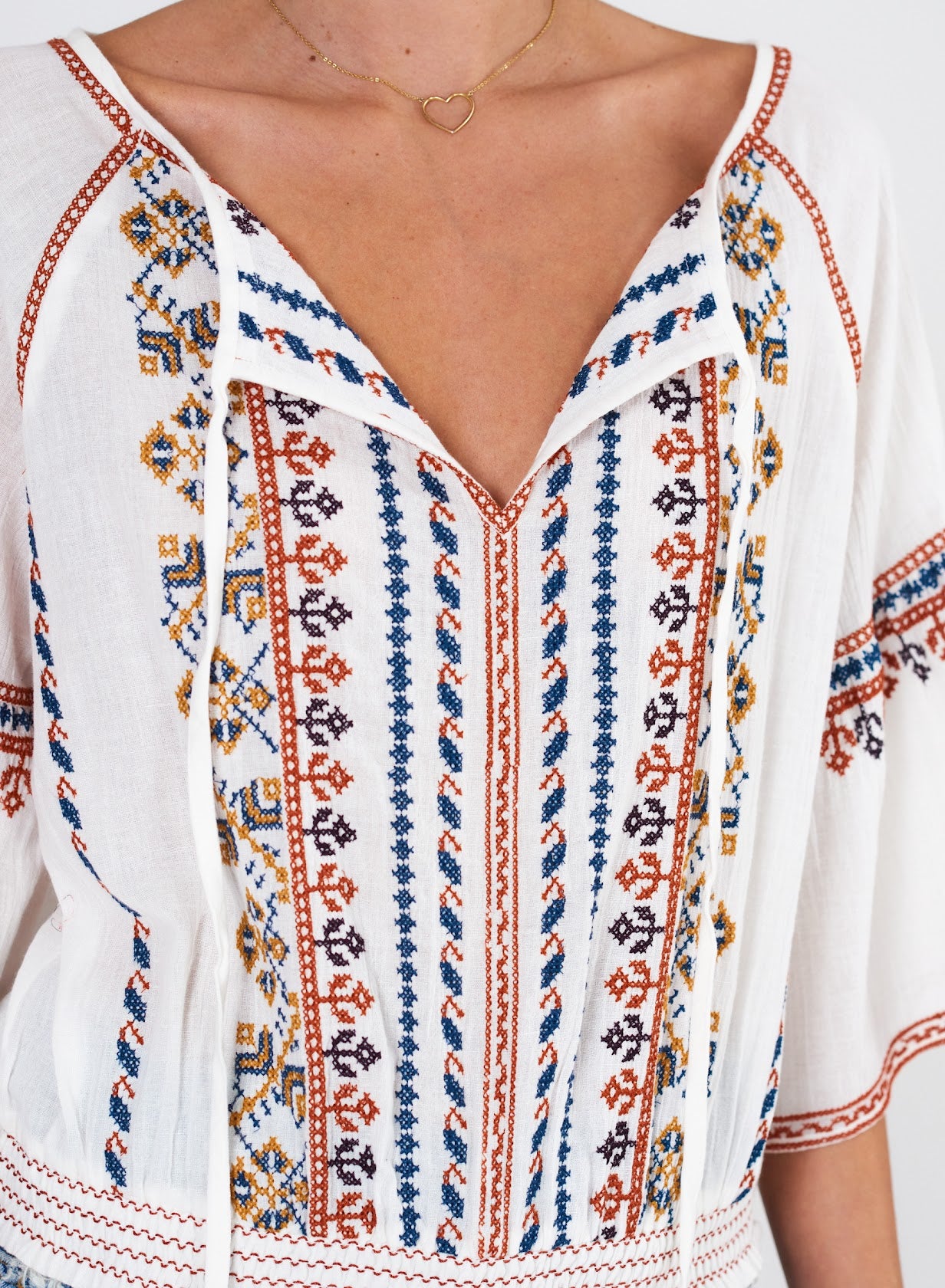 Lena Embroidered top