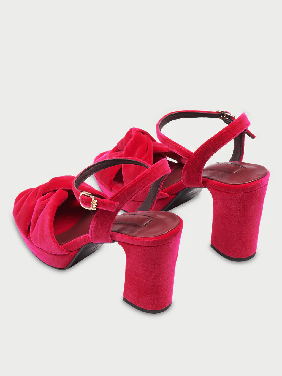 Mushu Platform Sandals - Pink - Size UK 6