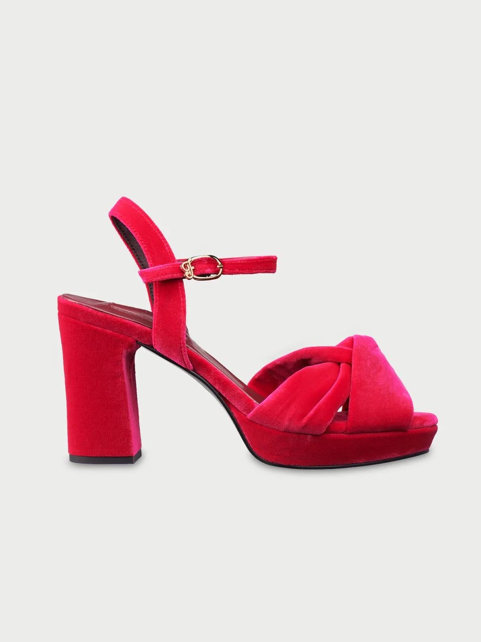 Mushu Platform Sandals - Pink - Size UK 6