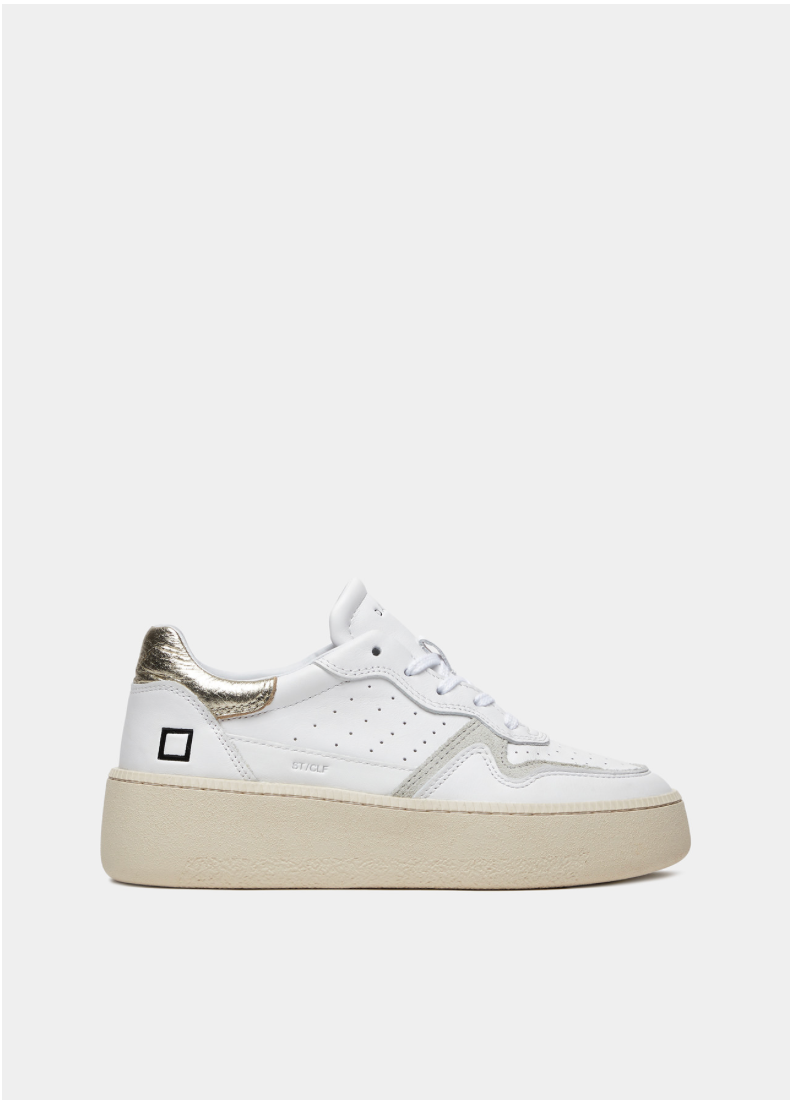 Step Calf White-Platinum - Size UK 4