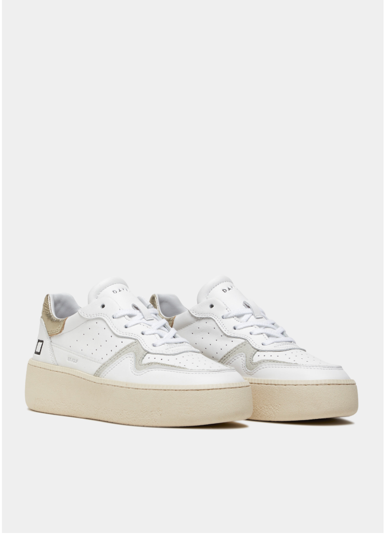 Step Calf White-Platinum - Size UK 4