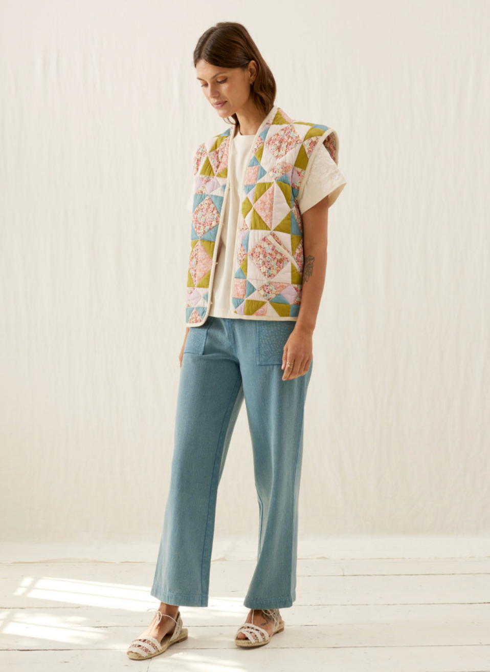 Neliana Jacket - Patchwork Sweet Pastel - Size 34