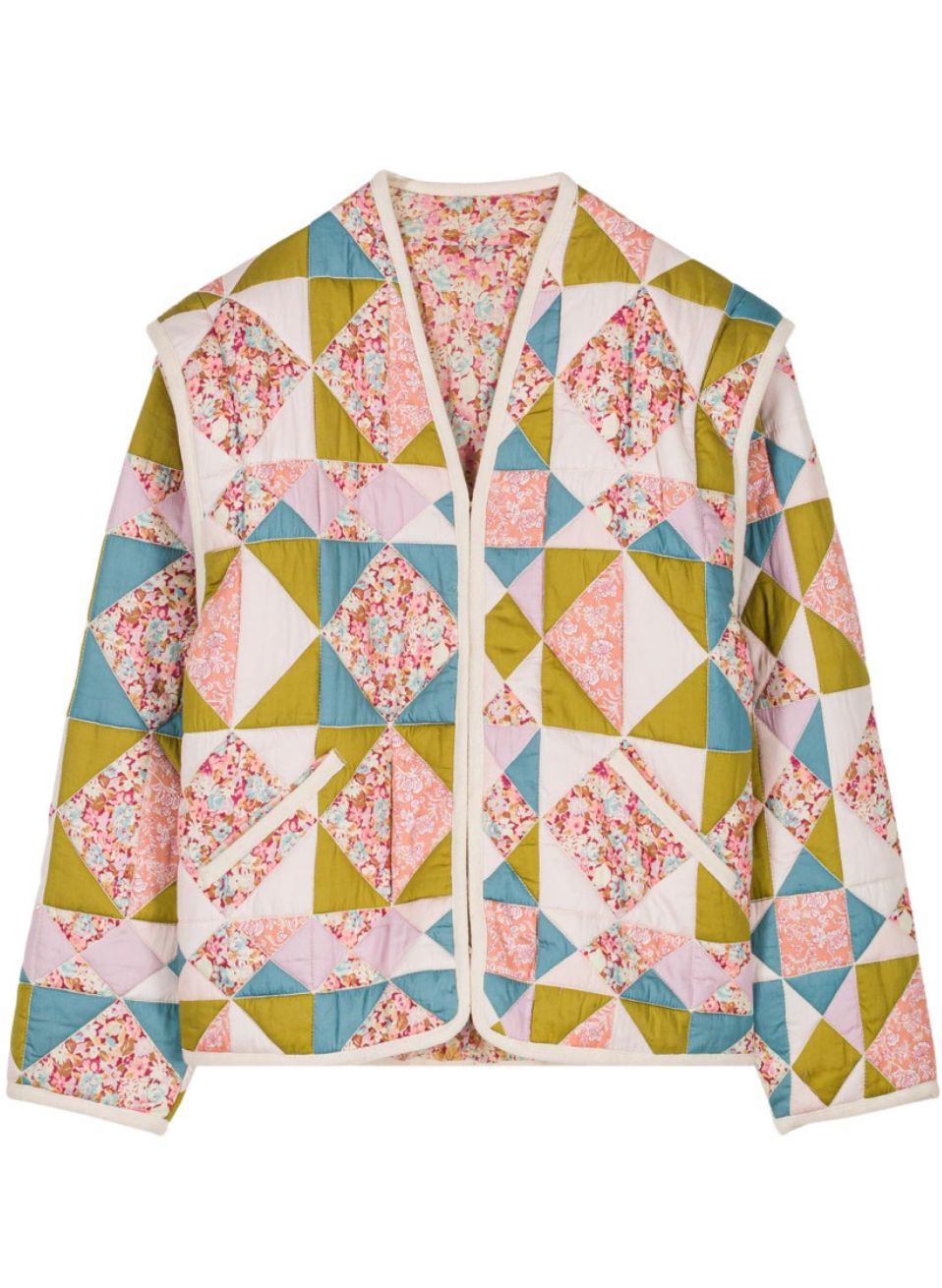Neliana Jacket - Patchwork Sweet Pastel - Size 34