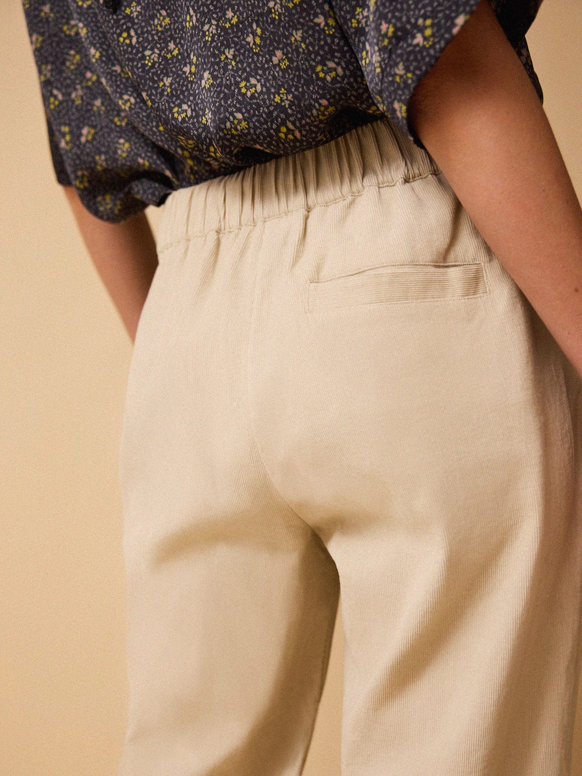 Carrie Cord Jogger - Winter white - Size Large