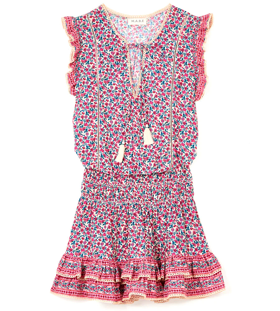 Frida Print Mini Dress