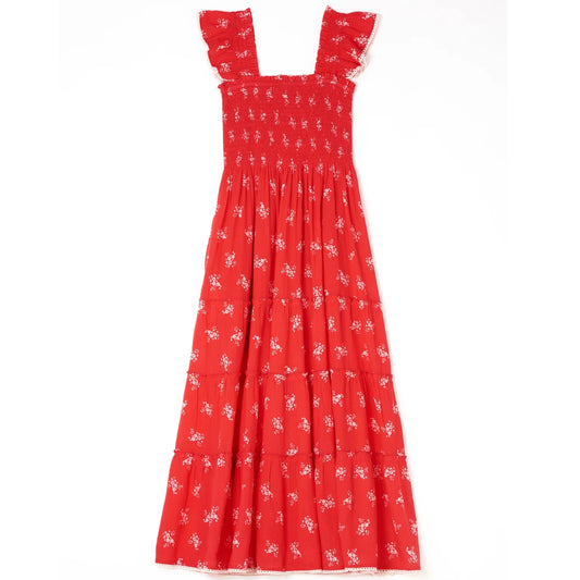 Vivi Print Dress - Red
