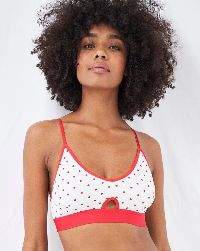 Cut out Bralette - All About Dots