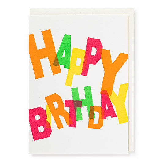 Card - Happy Birthday Colours