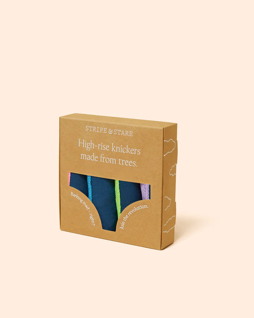 Midnight Neon High Rise Knickers - Four pack