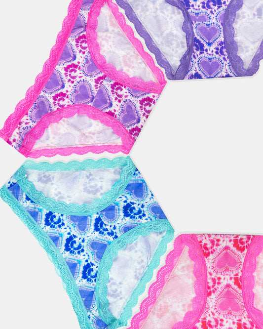 Peace & Love Knickers - Four Pack