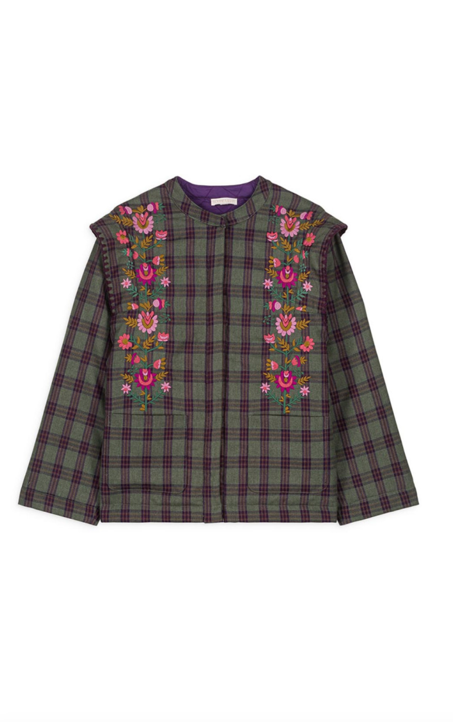 Maura Jacket - Green Tartan