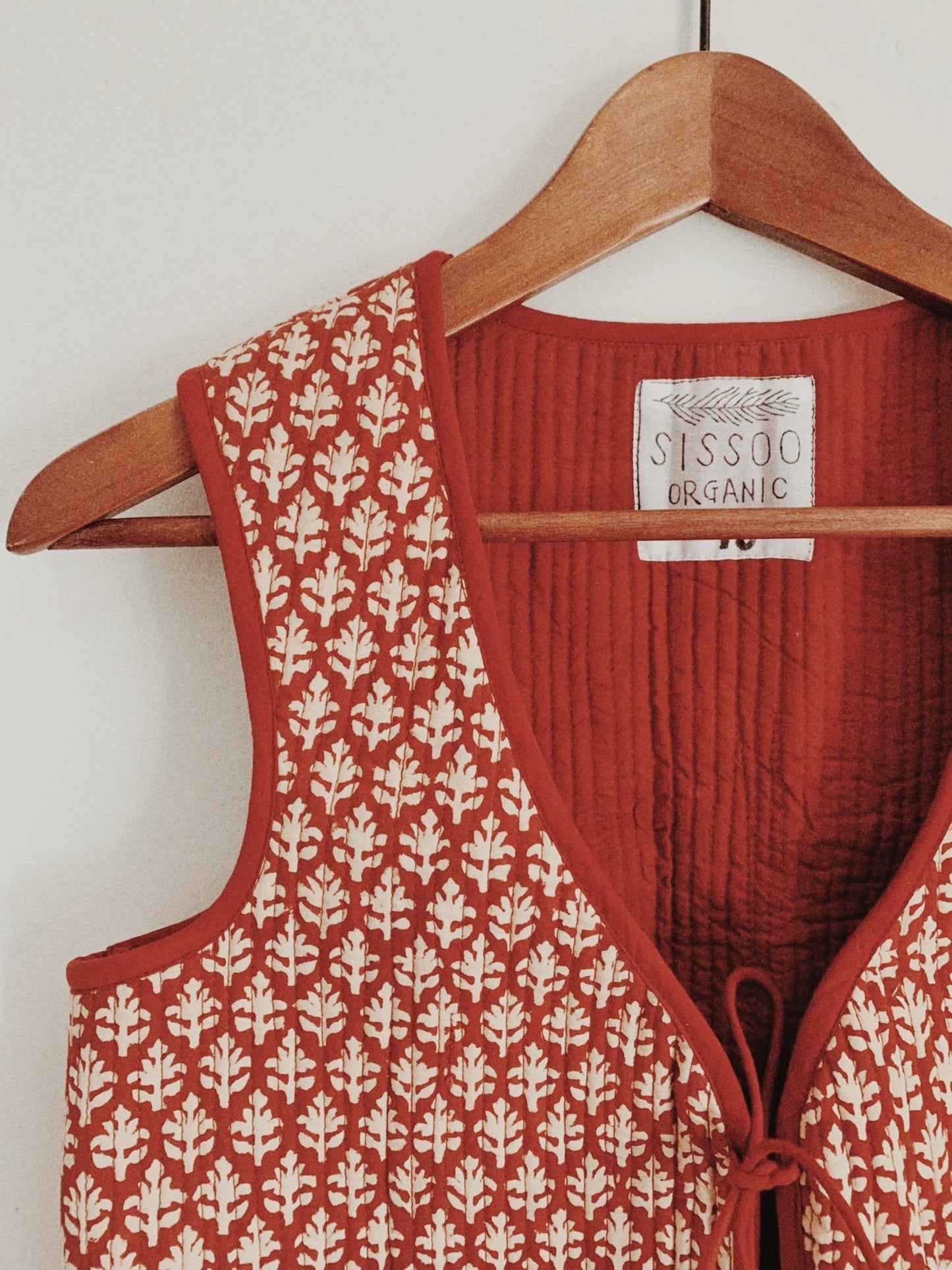 Organic Cotton Quilted Waistcoat