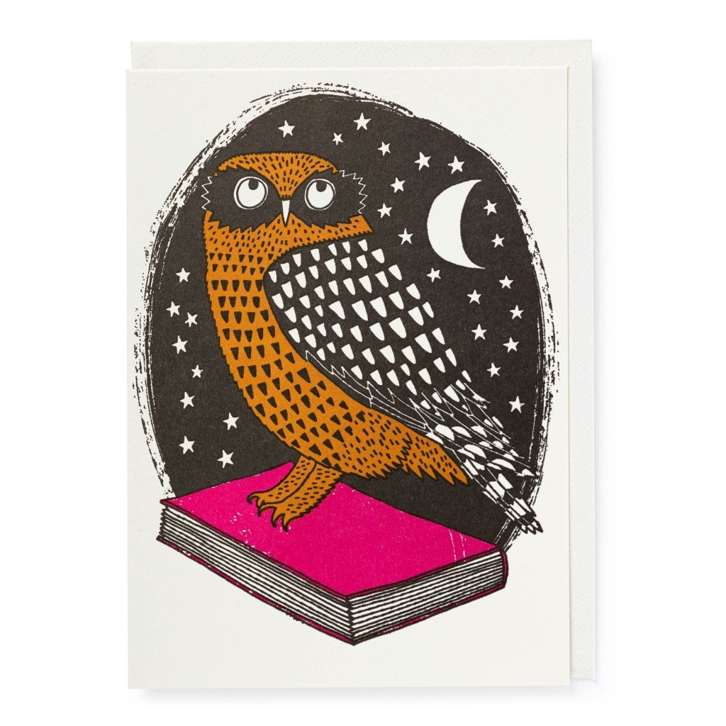 Card - Book Owl
