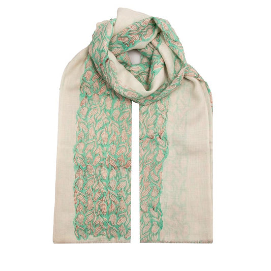 Botanical Breeze Cashmere Scarf