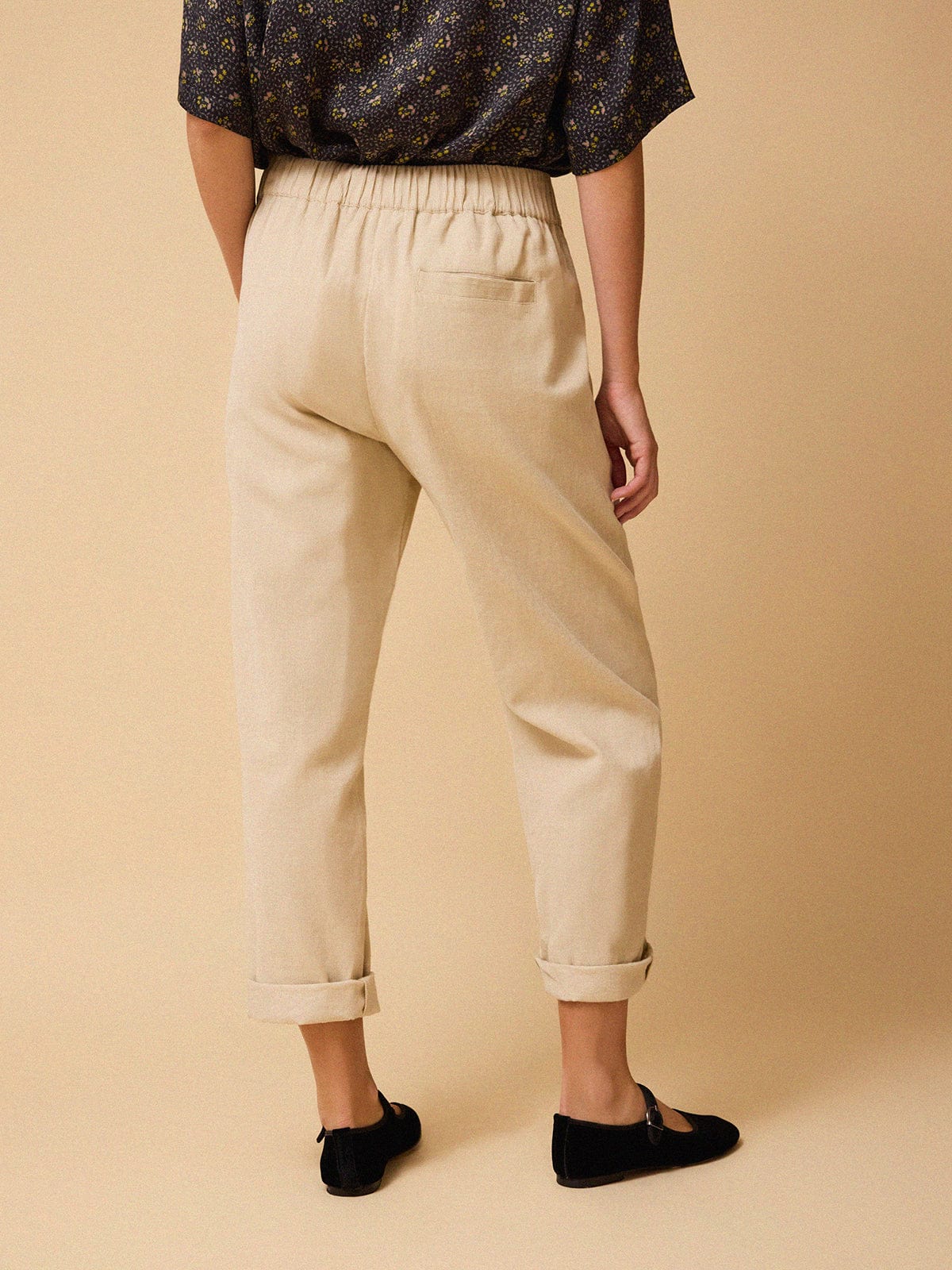 Carrie Cord Jogger - Winter white