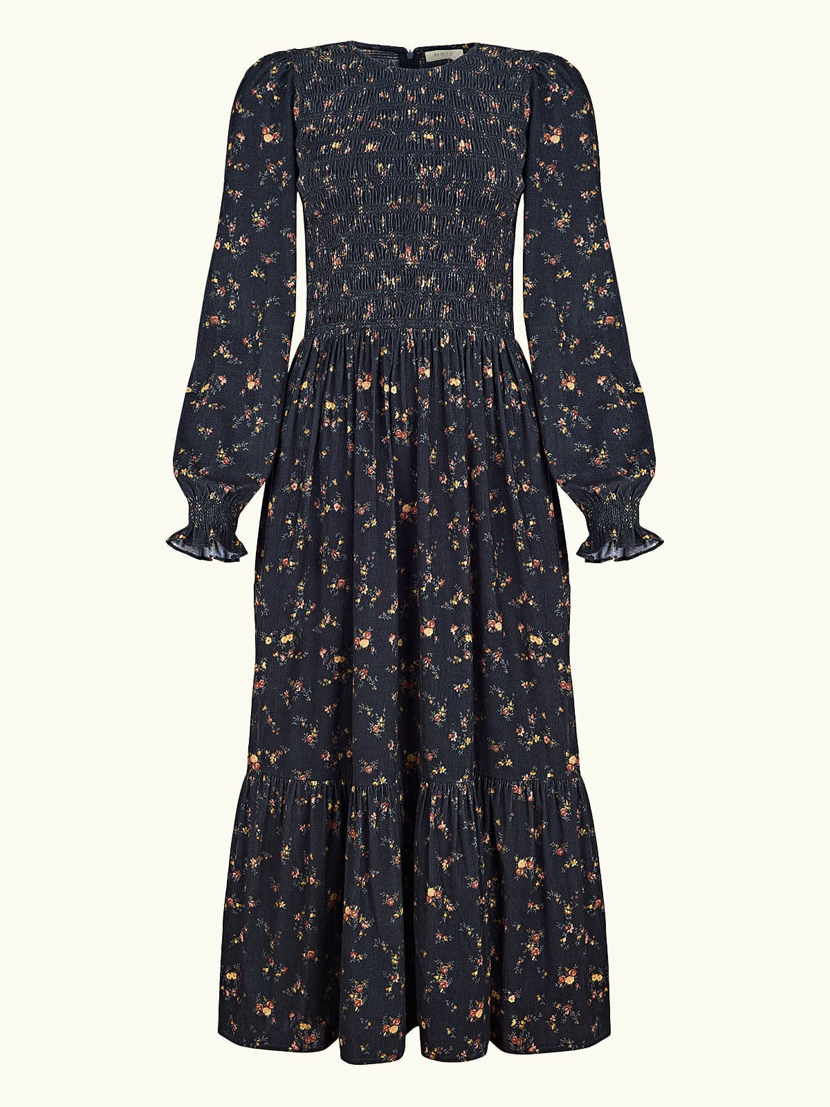 Frances Printed Cord Dress - Navy