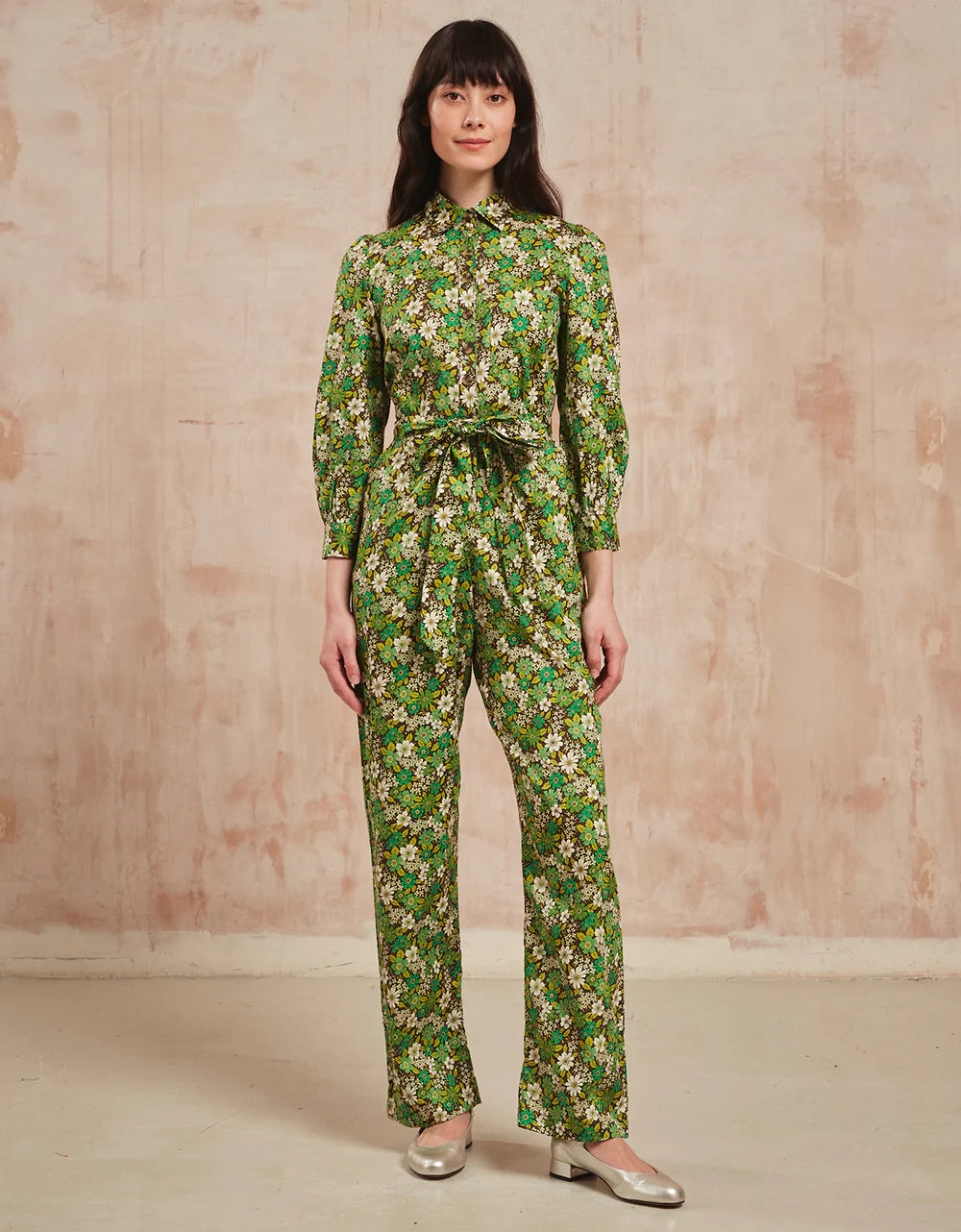 Lime Ditsy Danni Jumpsuit