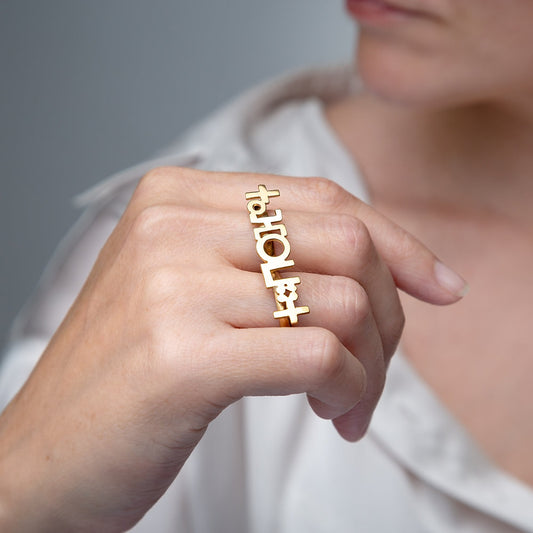 Gold Double Ring - FEMALE