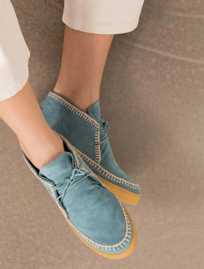 Chukka Boot - Light Blue Suede - Size UK 5